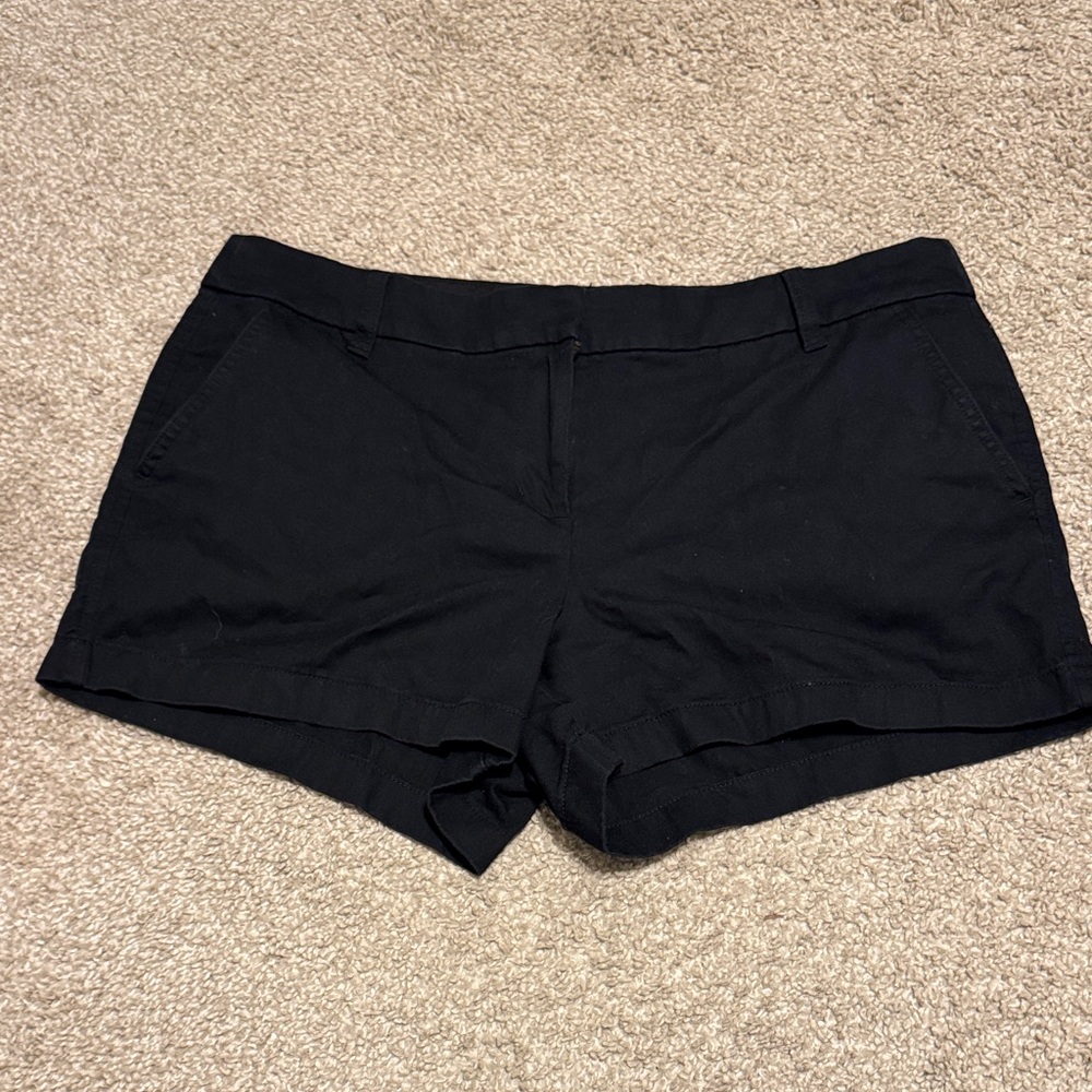 J. Crew Women's chino Black Shorts size 14